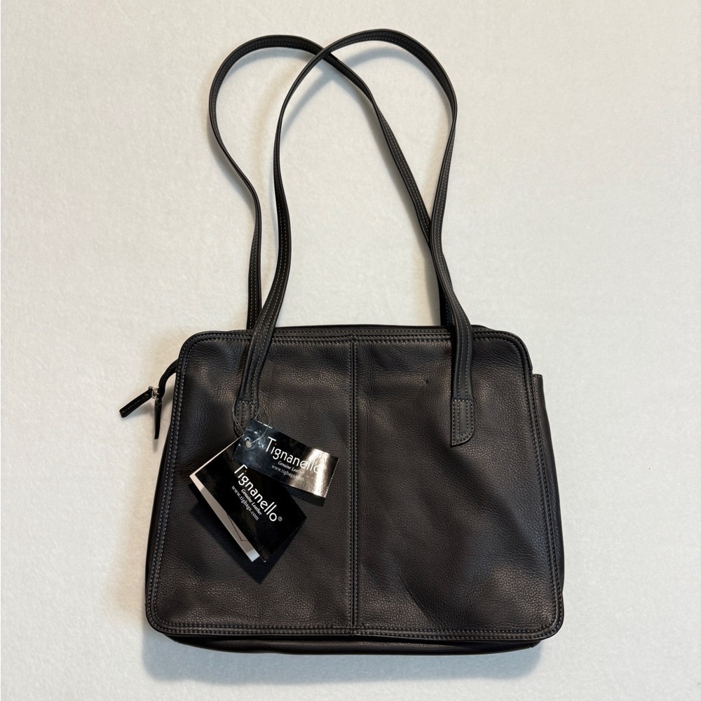 Tignanello Black Shoulder Bag